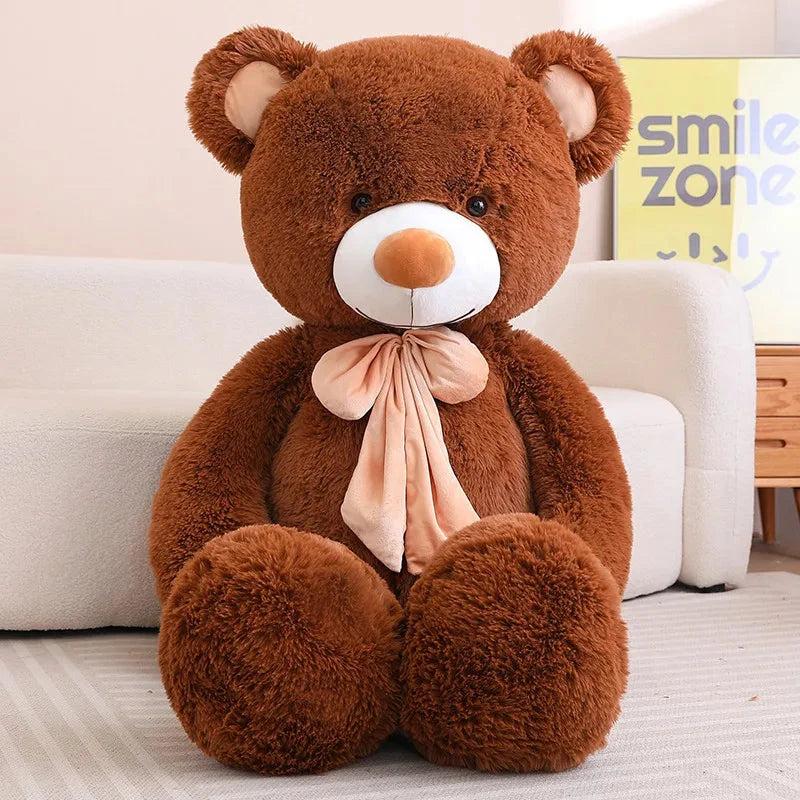 kawaiies-softtoys-plushies-kawaii-plush-Giant Fluffy Classic Bear Plushies Soft toy Dark Brown 31in / 80cm