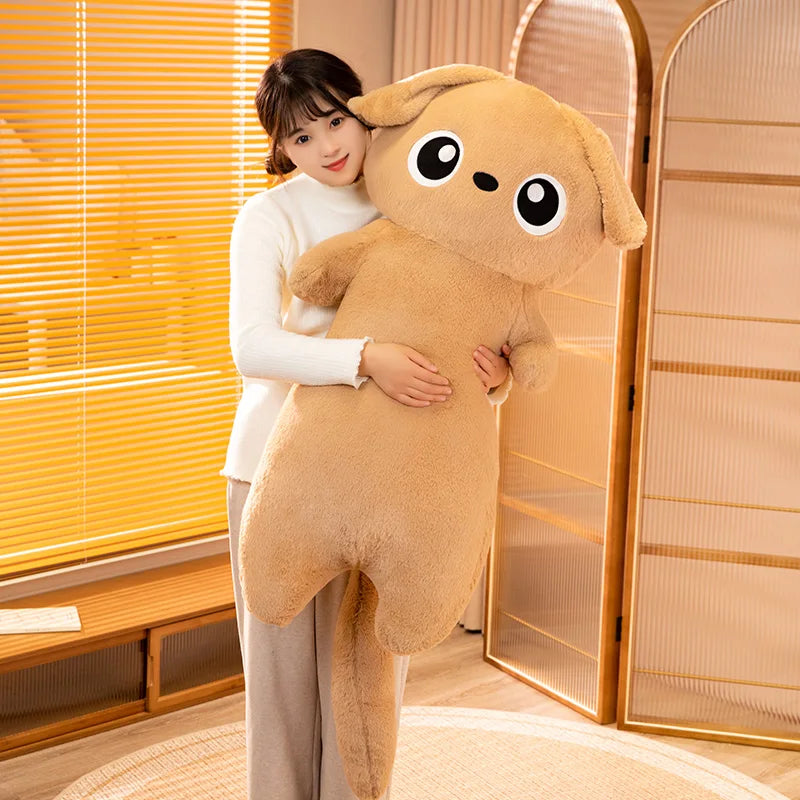 kawaiies-softtoys-plushies-kawaii-plush-Giant Kawaii Ginger Black Gray Doll-Shape Dog Plushies Soft toy