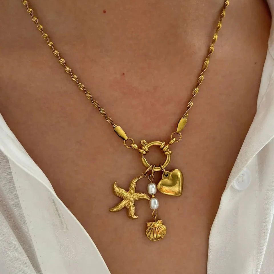 kawaiies-softtoys-plushies-kawaii-plush-Golden Tide Charm Necklace Jewelry