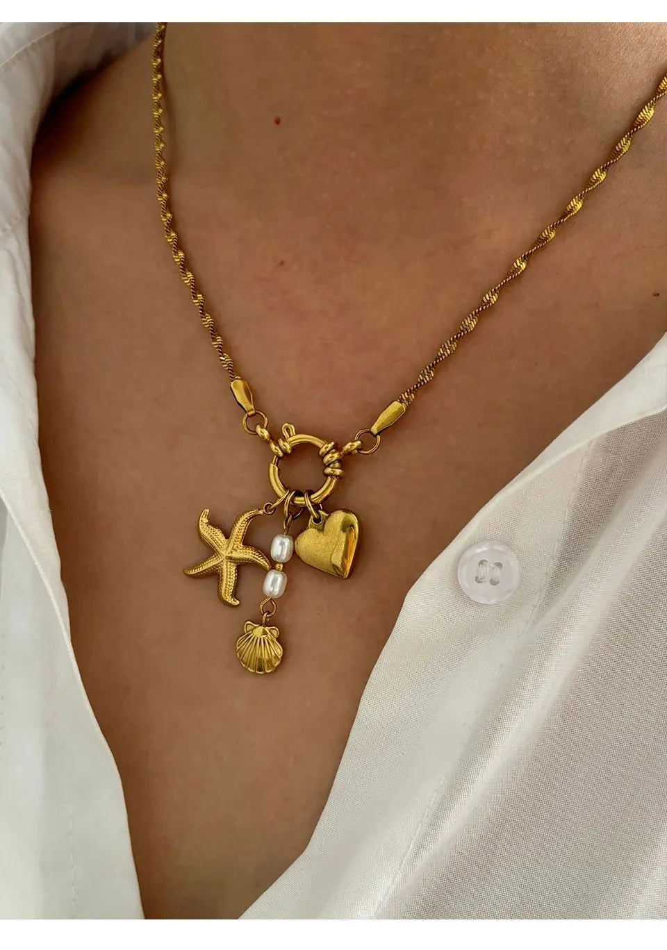 kawaiies-softtoys-plushies-kawaii-plush-Golden Tide Charm Necklace Jewelry