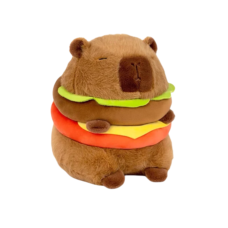 kawaiies-softtoys-plushies-kawaii-plush-Hamburger Capybara Fluffy Plushie Soft toy