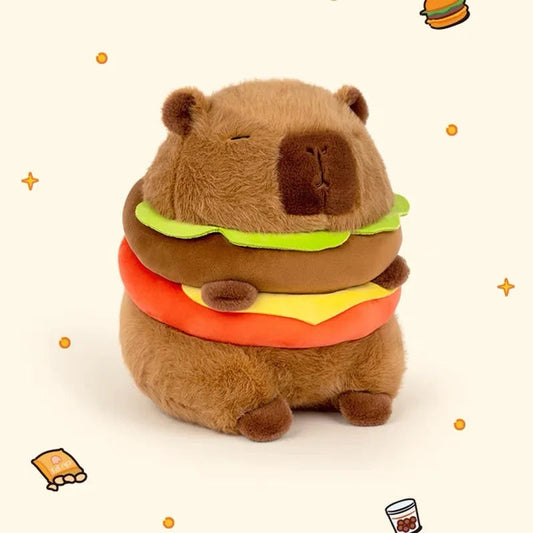 kawaiies-softtoys-plushies-kawaii-plush-Hamburger Capybara Fluffy Plushie Soft toy
