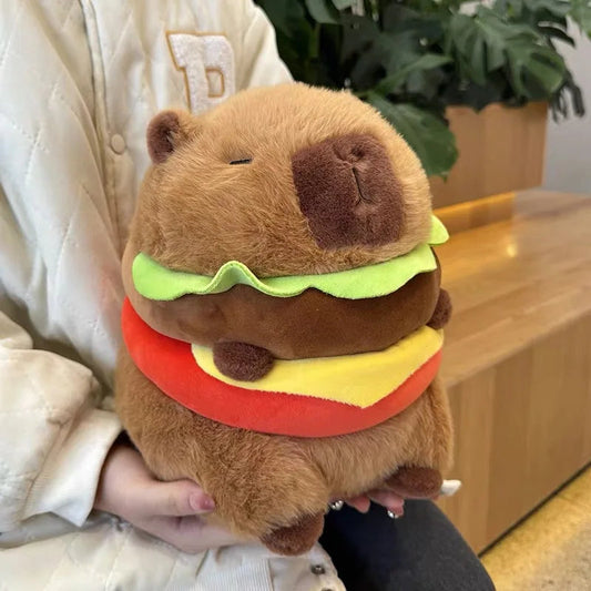 kawaiies-softtoys-plushies-kawaii-plush-Hamburger Capybara Fluffy Plushie Soft toy