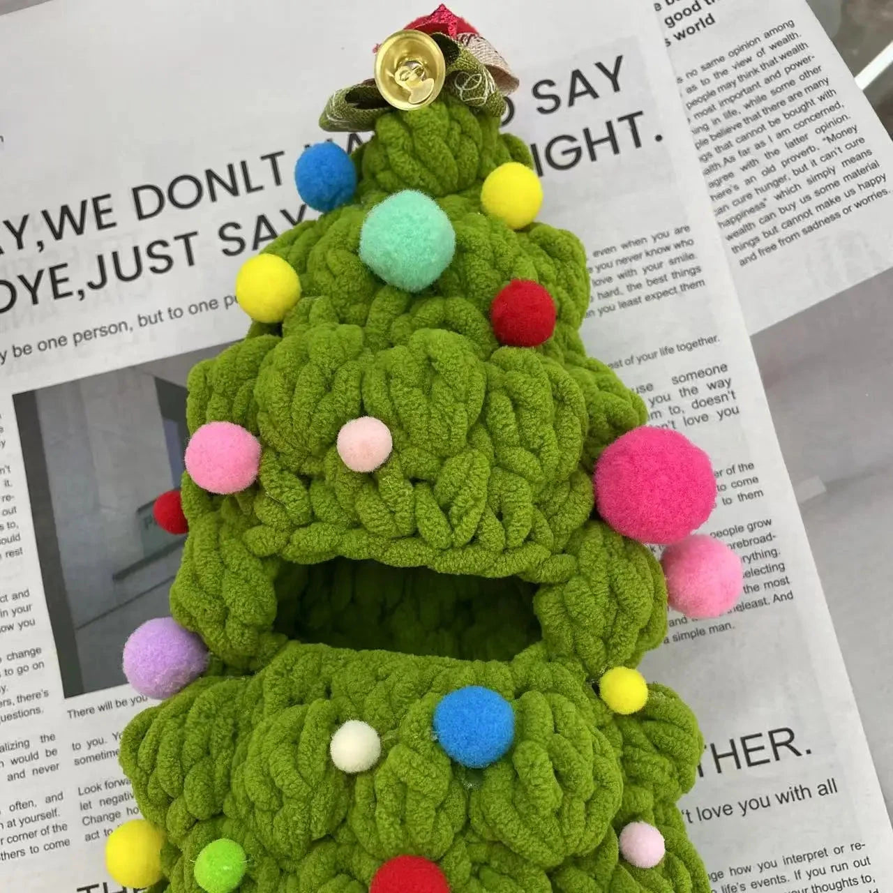 kawaiies-softtoys-plushies-kawaii-plush-Handmade Crochet Christmas Tree Labubu Outfit Accessories