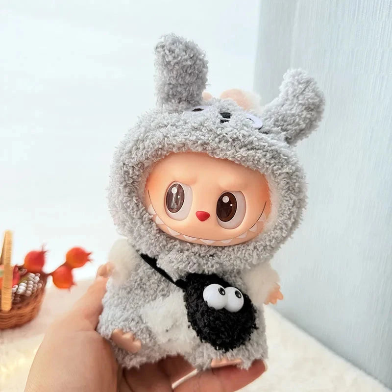 kawaiies-softtoys-plushies-kawaii-plush-Handmade Fluffy Animals Labubu Doll Outfit Collection Accessories