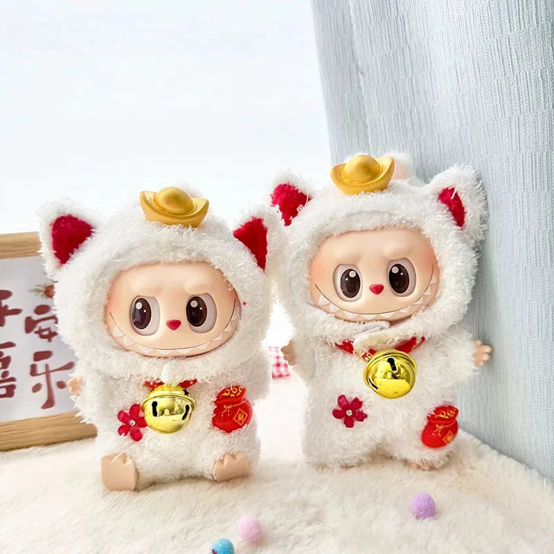 kawaiies-softtoys-plushies-kawaii-plush-Handmade Fluffy Animals Labubu Doll Outfit Collection Accessories