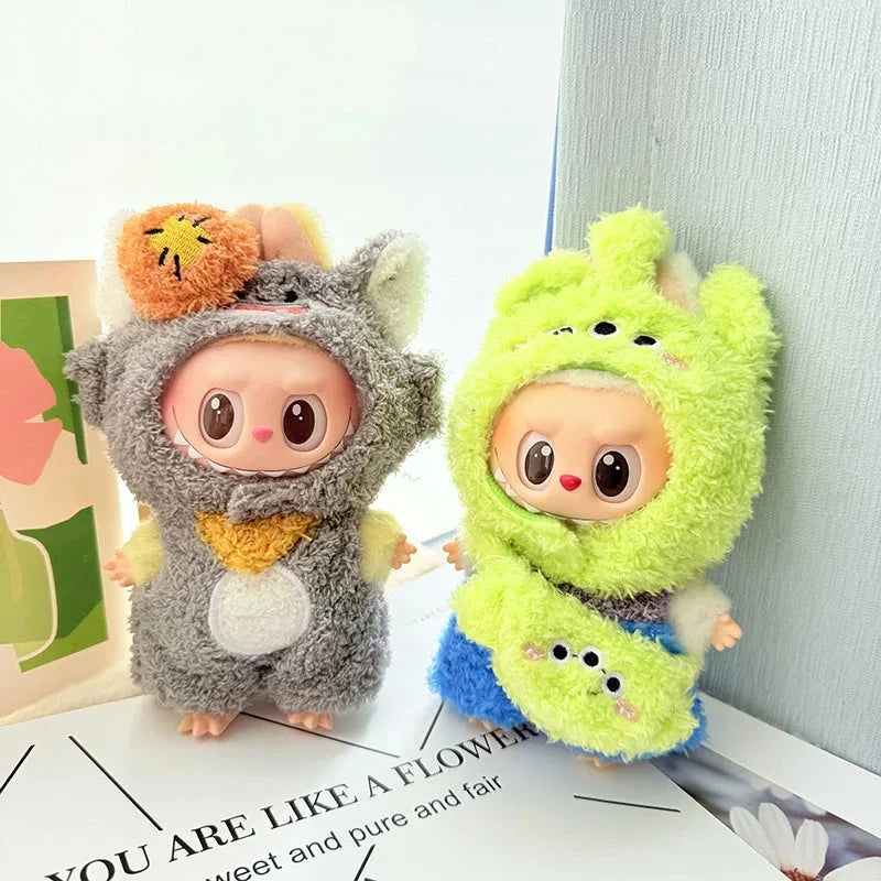 kawaiies-softtoys-plushies-kawaii-plush-Handmade Fluffy Animals Labubu Doll Outfit Collection Accessories