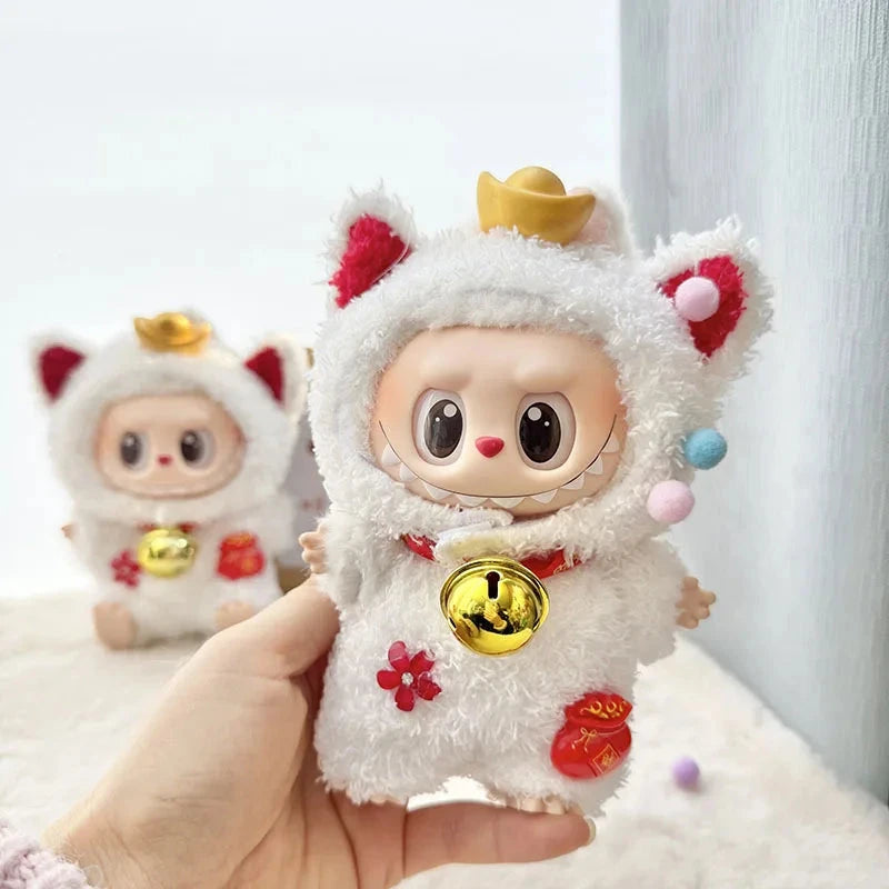 kawaiies-softtoys-plushies-kawaii-plush-Handmade Fluffy Animals Labubu Doll Outfit Collection Accessories