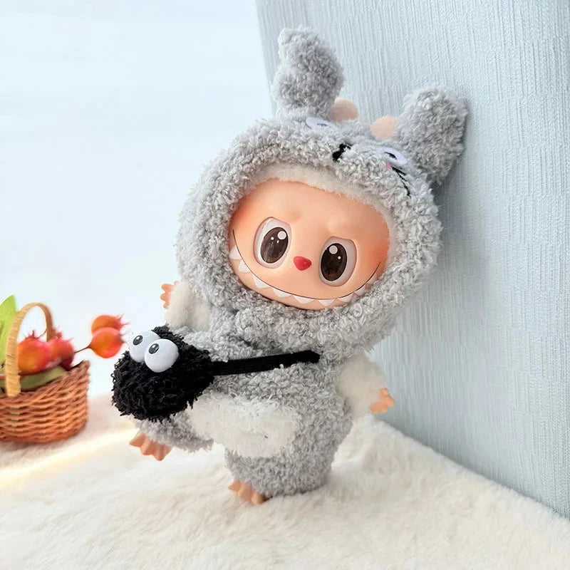 kawaiies-softtoys-plushies-kawaii-plush-Handmade Fluffy Animals Labubu Doll Outfit Collection Accessories