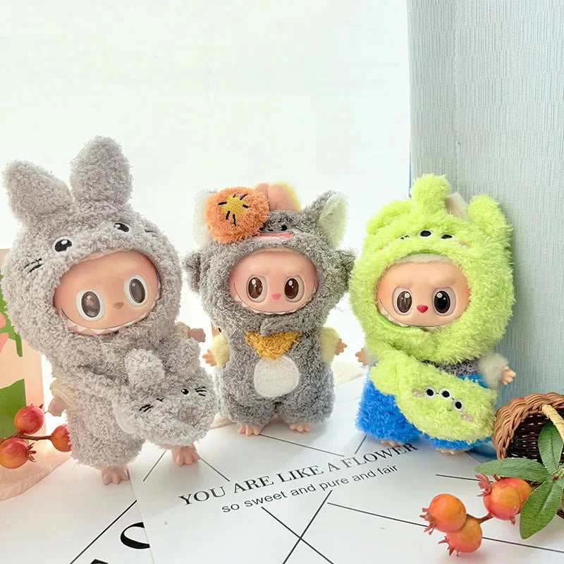 kawaiies-softtoys-plushies-kawaii-plush-Handmade Fluffy Animals Labubu Doll Outfit Collection Accessories