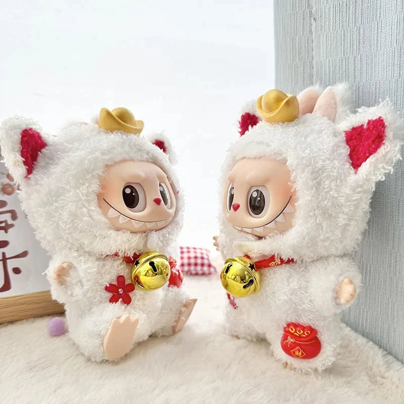 kawaiies-softtoys-plushies-kawaii-plush-Handmade Fluffy Animals Labubu Doll Outfit Collection Accessories