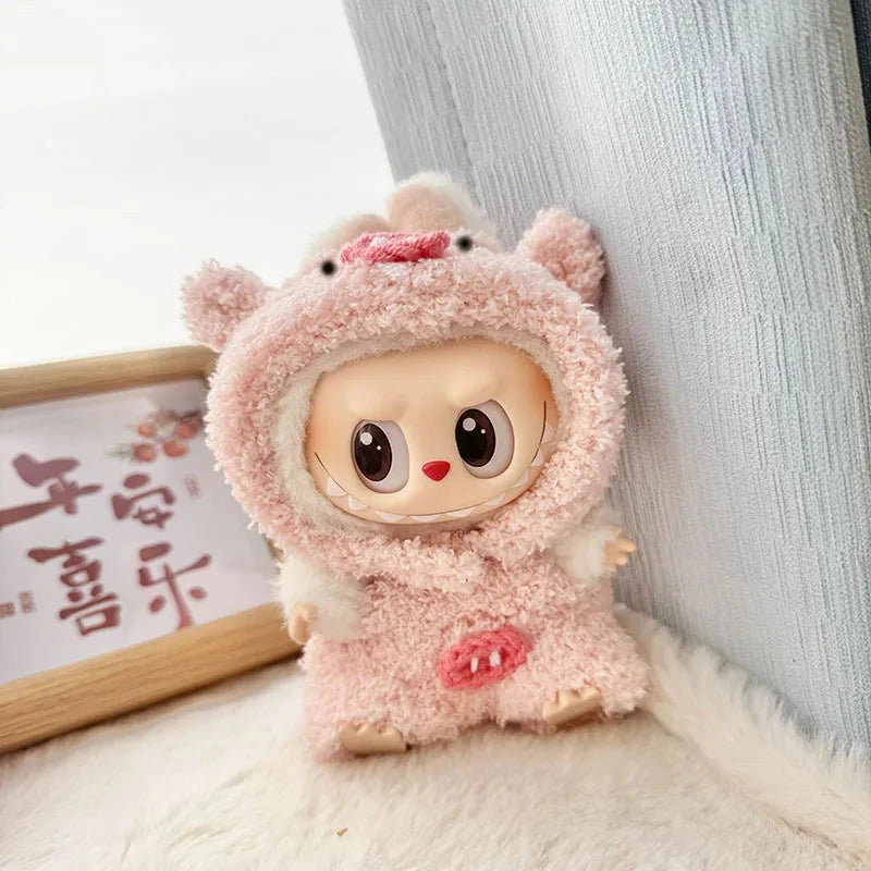 kawaiies-softtoys-plushies-kawaii-plush-Handmade Fluffy Animals Labubu Doll Outfit Collection Accessories Pig