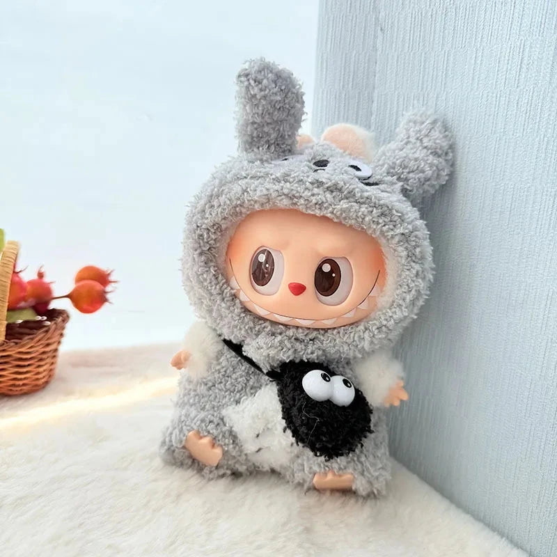 kawaiies-softtoys-plushies-kawaii-plush-Handmade Fluffy Animals Labubu Doll Outfit Collection Accessories Totoro