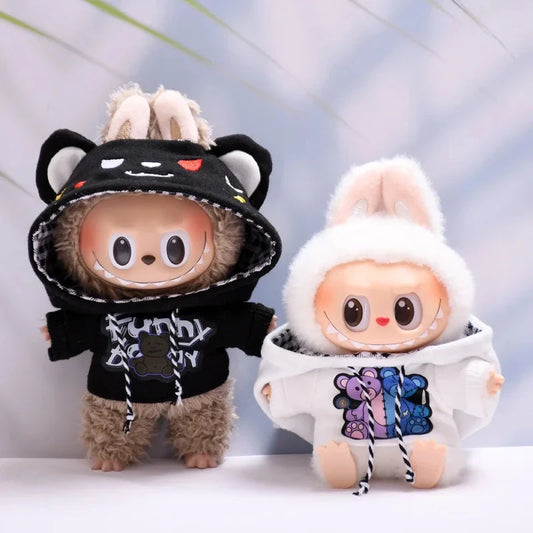 kawaiies-softtoys-plushies-kawaii-plush-Handmade Kawaii Street Bear Hoodie Labubu Outfit Accessories