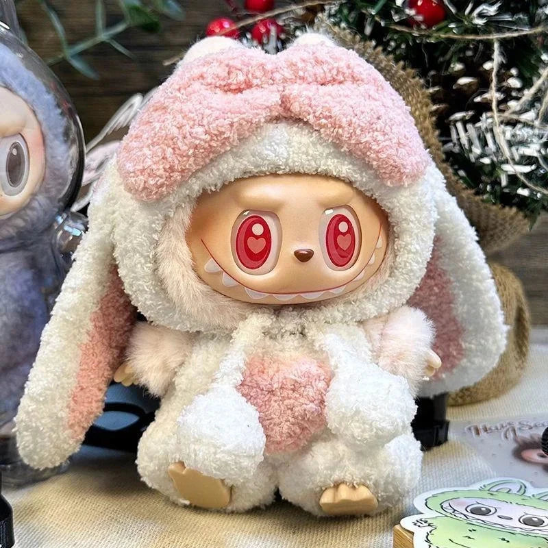 kawaiies-softtoys-plushies-kawaii-plush-Handmade Labubu Kawaii Bunny Overalls Outfit Accessories 3