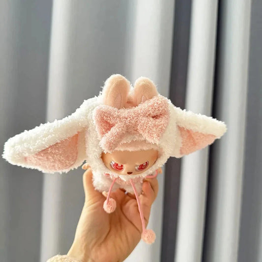 kawaiies-softtoys-plushies-kawaii-plush-Handmade Labubu Kawaii Bunny Overalls Outfit Accessories