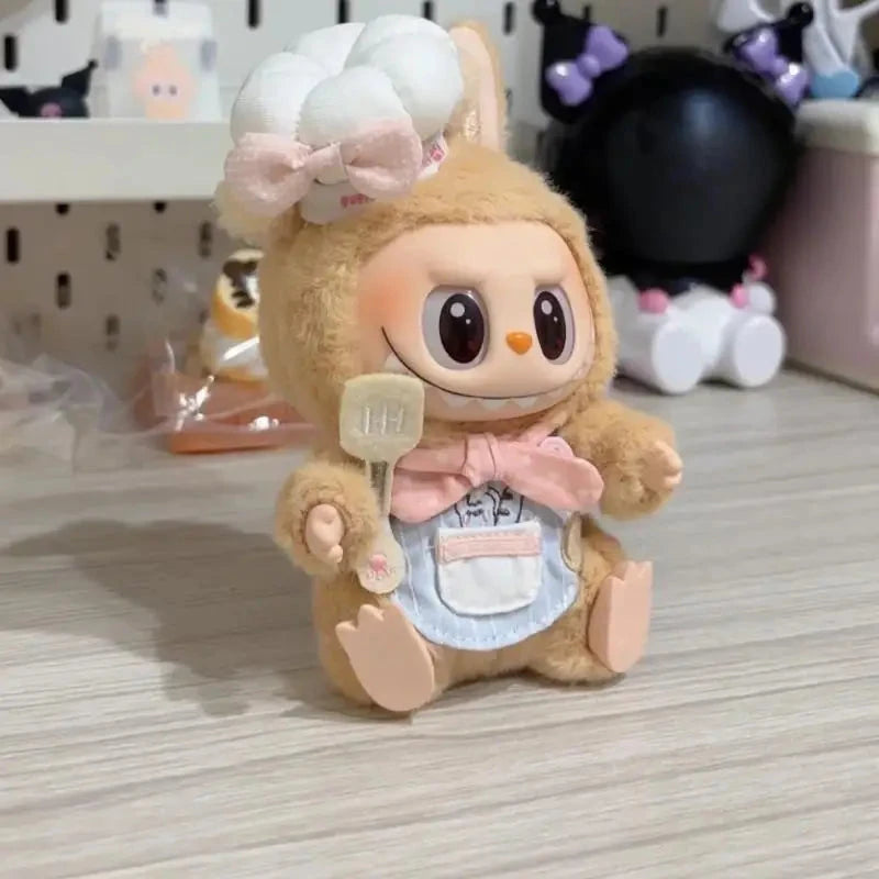 kawaiies-softtoys-plushies-kawaii-plush-. Handmade Labubu Mini Chef Outfit Accessories
