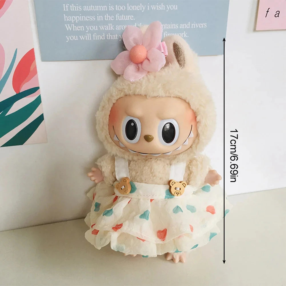 kawaiies-softtoys-plushies-kawaii-plush-Handmade Labubu Sakura Bear Dress Outfit Accessories