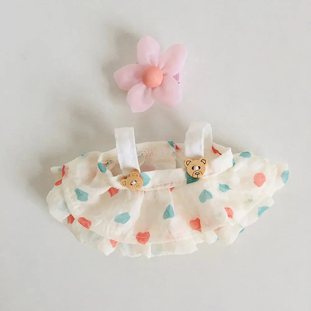 kawaiies-softtoys-plushies-kawaii-plush-Handmade Labubu Sakura Bear Dress Outfit Accessories