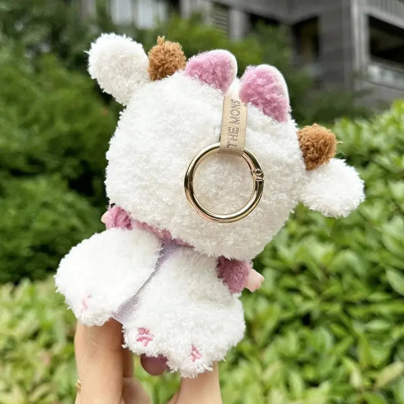 kawaiies-softtoys-plushies-kawaii-plush-Handmade Labubu White Sheep Overalls Outfit Accessories