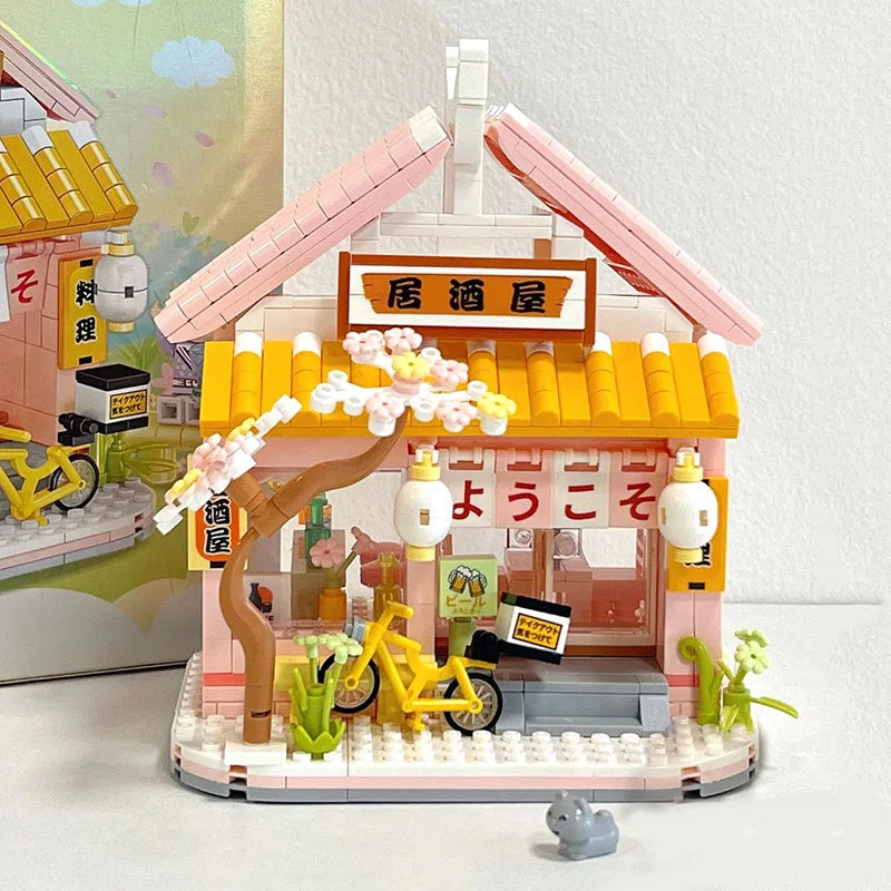 kawaiies-softtoys-plushies-kawaii-plush-Izakaya and Chashitsu Sakura Micro Building Blocks Build it
