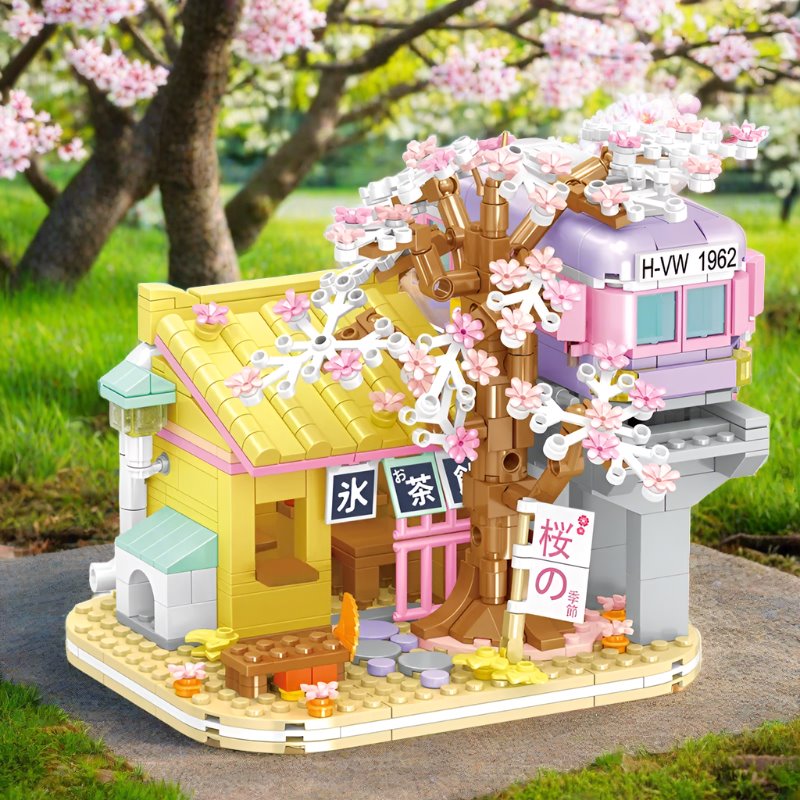 kawaiies-softtoys-plushies-kawaii-plush-Izakaya and Chashitsu Sakura Micro Building Blocks Build it