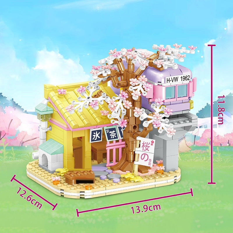 kawaiies-softtoys-plushies-kawaii-plush-Izakaya and Chashitsu Sakura Micro Building Blocks Build it