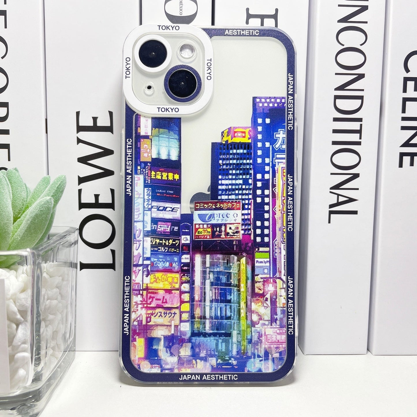 kawaiies-softtoys-plushies-kawaii-plush-Japanese Aesthetic City Break iPhone Case Accessories Blue iPhone 7 8 SE2