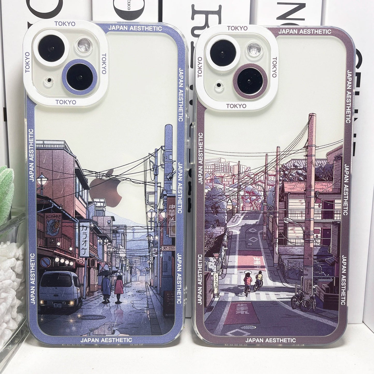 kawaiies-softtoys-plushies-kawaii-plush-Japanese Aesthetic Streets of Kyoto iPhone Case Accessories