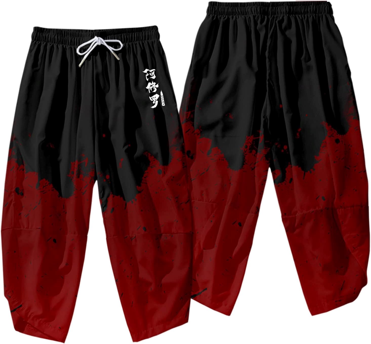 kawaiies-softtoys-plushies-kawaii-plush-Japanese Anime Asura Blades Men Two-Piece Kimono Yukata Top & Pants Sets Kimono