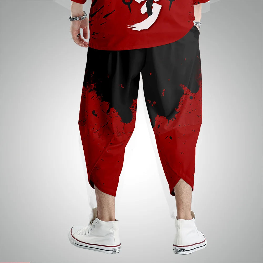 kawaiies-softtoys-plushies-kawaii-plush-Japanese Anime Asura Blades Men Two-Piece Kimono Yukata Top & Pants Sets Kimono