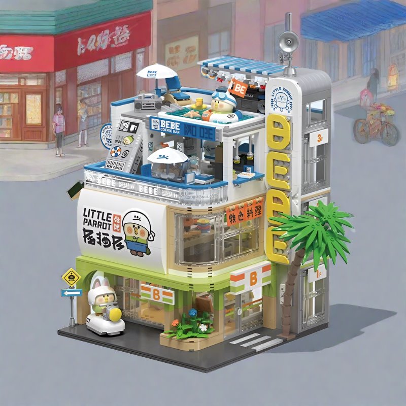 kawaiies-softtoys-plushies-kawaii-plush-Japanese BeBe Shopping Mall Building Blocks Set Build it