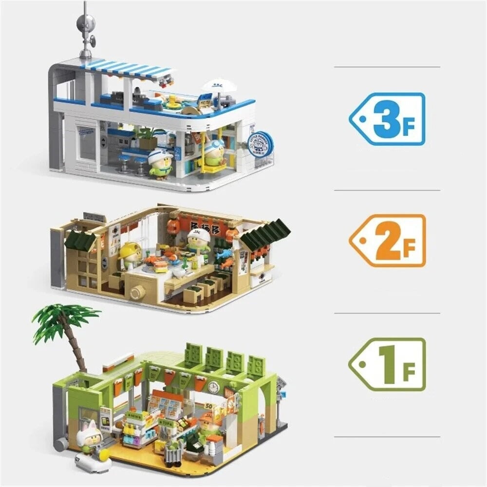 kawaiies-softtoys-plushies-kawaii-plush-Japanese BeBe Shopping Mall Building Blocks Set Build it