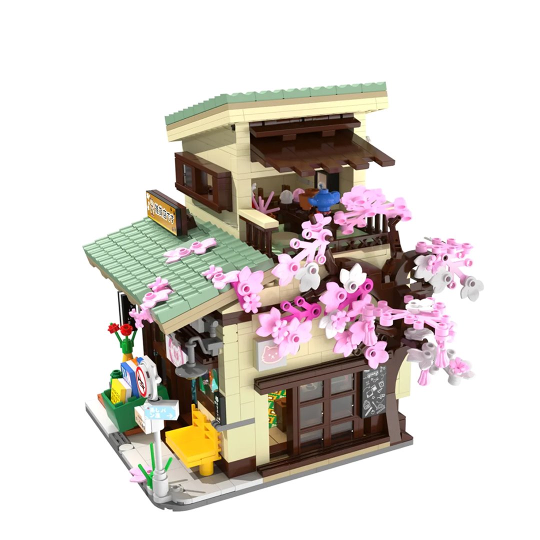 kawaiies-softtoys-plushies-kawaii-plush-Japanese Grocery Sakura Tree Shop Building Set Build it