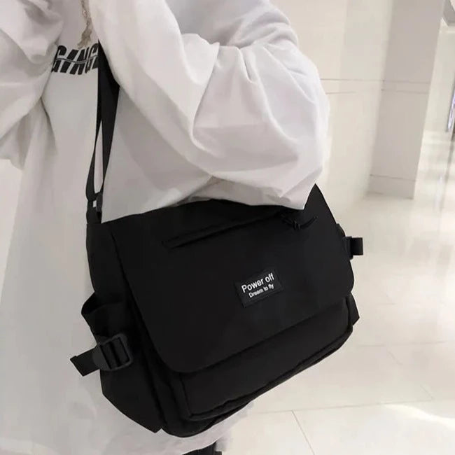 kawaiies-softtoys-plushies-kawaii-plush-Japanese Harajuku Power Off Simple Crossbody Shoulder Bag Bags