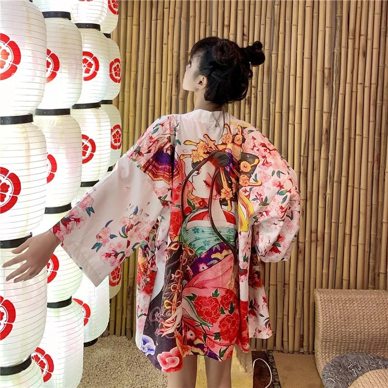 kawaiies-softtoys-plushies-kawaii-plush-Japanese Lady Sakura Women Kimono Robe Cardigan Kimono