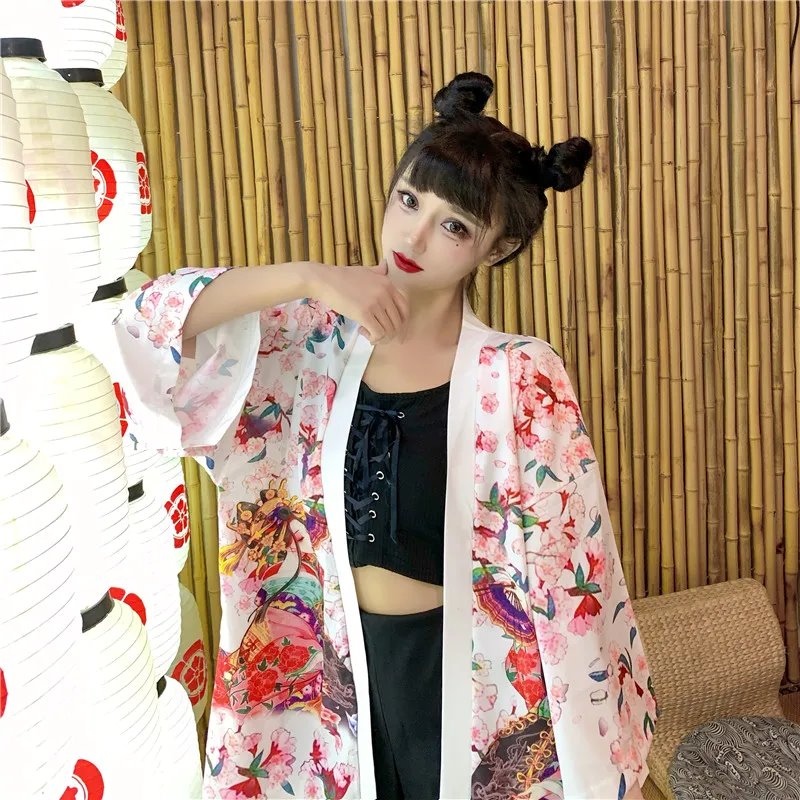 kawaiies-softtoys-plushies-kawaii-plush-Japanese Lady Sakura Women Kimono Robe Cardigan Kimono
