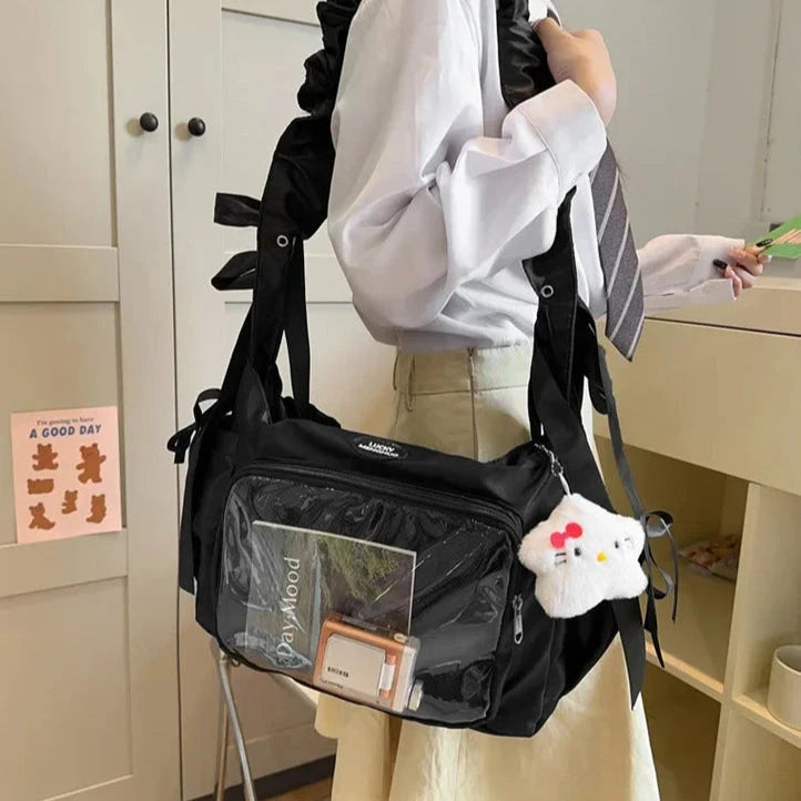 kawaiies-softtoys-plushies-kawaii-plush-Japanese Satin Handbag with Ruffled Shoulder Straps Bags