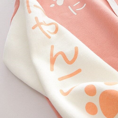 kawaiies-softtoys-plushies-kawaii-plush-Japanese-themed Pink Blue Two-Tone Cat Hoodie Hoodies