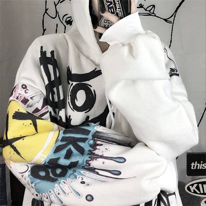 kawaiies-softtoys-plushies-kawaii-plush-Japanese-themed Style Kei Clothes Gothic Hoodie Sweatshirt
