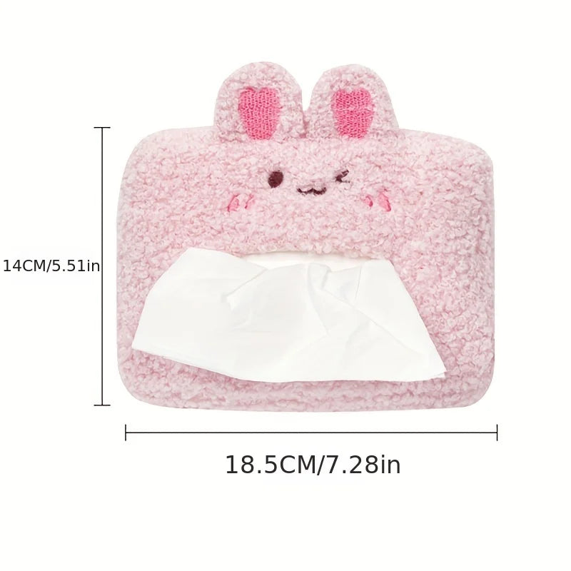 kawaiies-softtoys-plushies-kawaii-plush-Kawaii Bear and Bunny Car Plush Tissue Box Cover Car