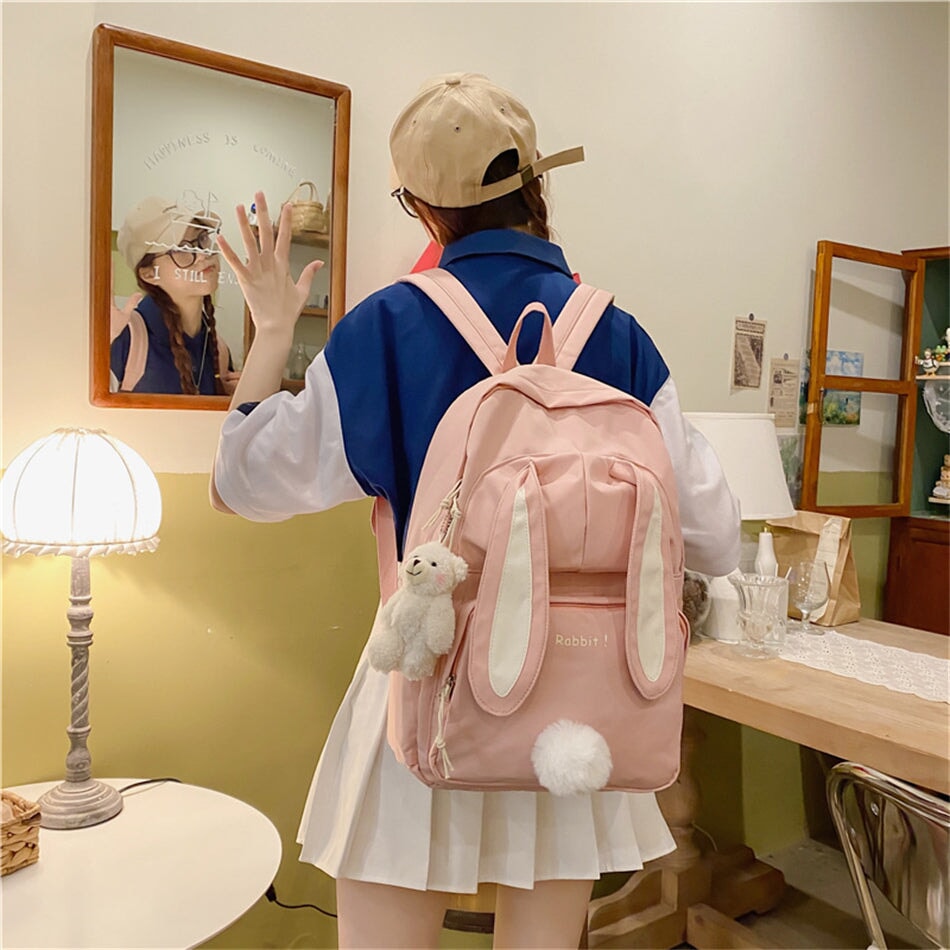 kawaiies-softtoys-plushies-kawaii-plush-Kawaii Bunny Ears Backpack Bag Bag