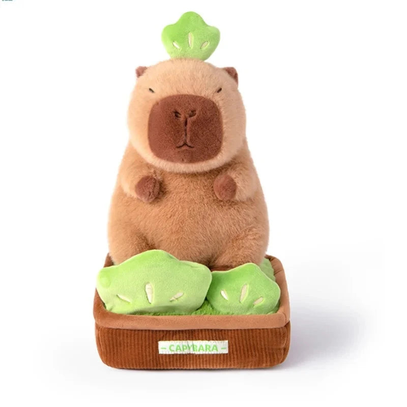 kawaiies-softtoys-plushies-kawaii-plush-Kawaii Capybara Plant Pot Plushie Soft toy Cabbage