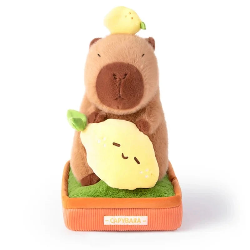 kawaiies-softtoys-plushies-kawaii-plush-Kawaii Capybara Plant Pot Plushie Soft toy Lemon