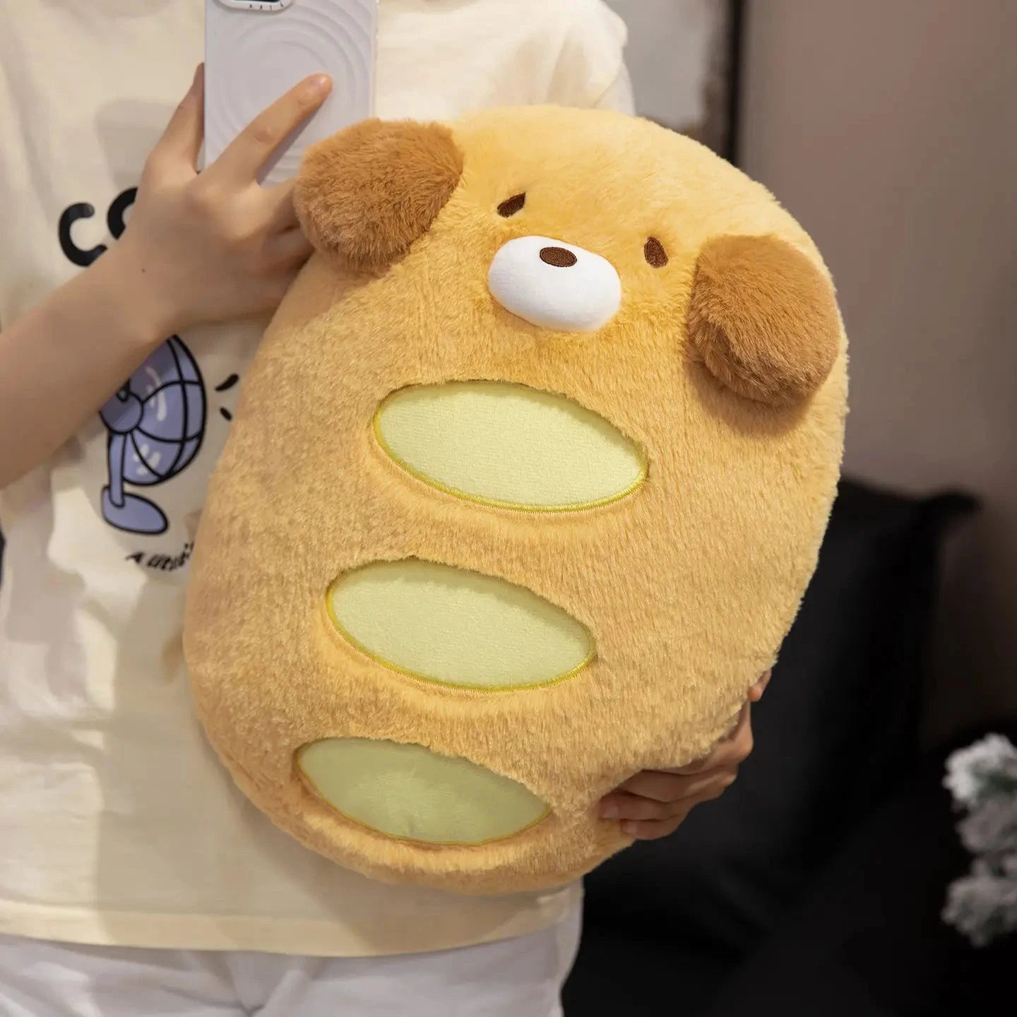 kawaiies-softtoys-plushies-kawaii-plush-Kawaii Dog Bread Baguette Plushie Soft toy