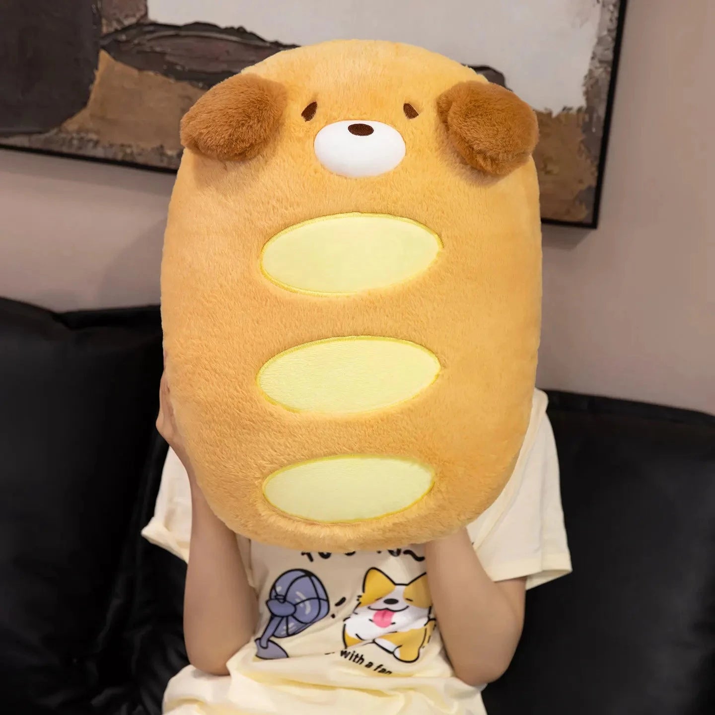 kawaiies-softtoys-plushies-kawaii-plush-Kawaii Dog Bread Baguette Plushie Soft toy