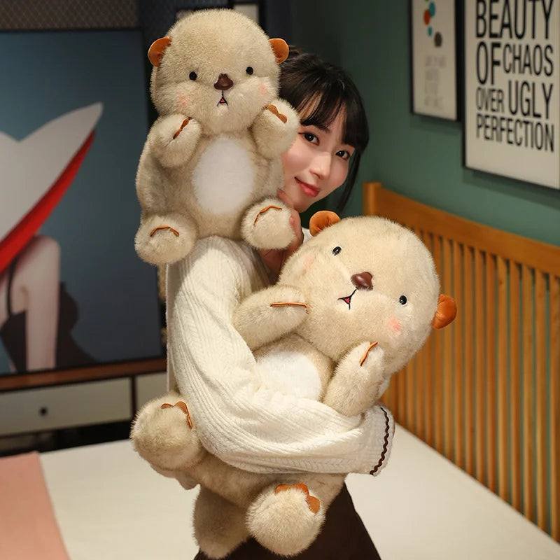 kawaiies-softtoys-plushies-kawaii-plush-Kawaii Fluffy Blushing Otter Plushie Soft toy