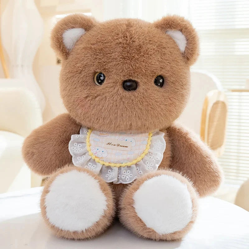 kawaiies-softtoys-plushies-kawaii-plush-Kawaii Fluffy Sitting Animal Plushie Squad Soft toy Brown Bear