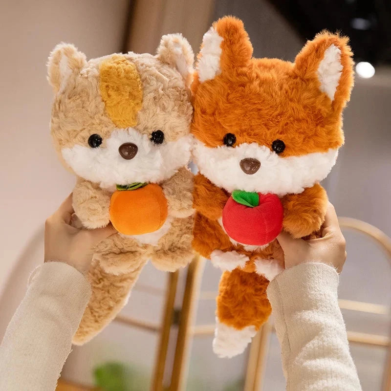 kawaiies-softtoys-plushies-kawaii-plush-Kawaii Fox & Squirrel Chibi Plushies Soft toy