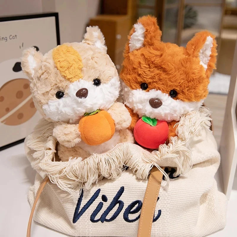 kawaiies-softtoys-plushies-kawaii-plush-Kawaii Fox & Squirrel Chibi Plushies Soft toy